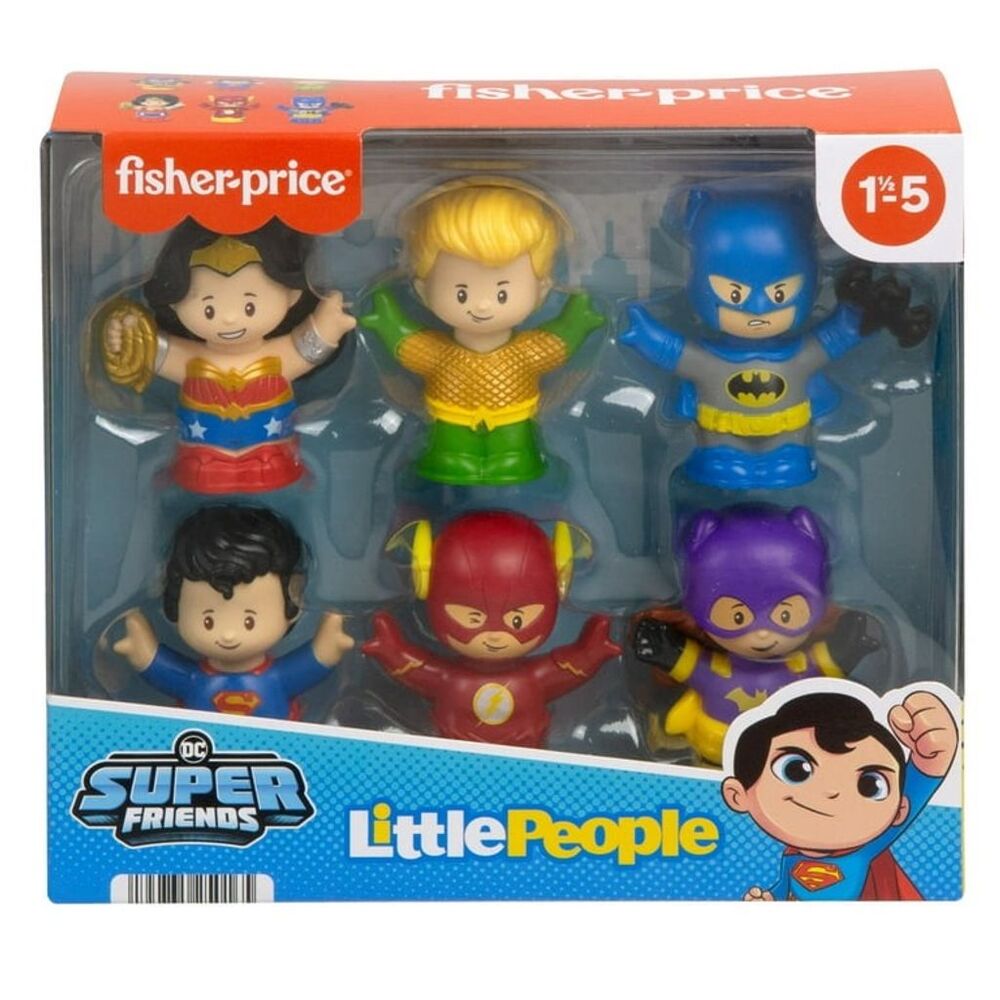 Fisher-Price Little People DC Super Friends Figure Pack - Set of 6